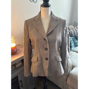 Como Sport Titanium‎ Italian made wool blazer light brown women's medium